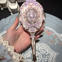 Cute Teddy Bear Handheld Makeup Mirror
