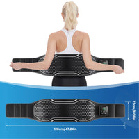 Heated Lumbar Air Compression Massage Belt for Back Pain Relief