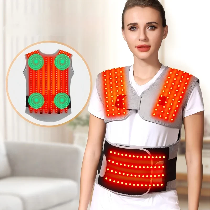 Red Light Heated Body Support Massage Wrap - 11