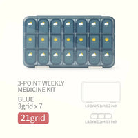 7-Day Portable Weekly Pill Organizer and Medication Dispenser