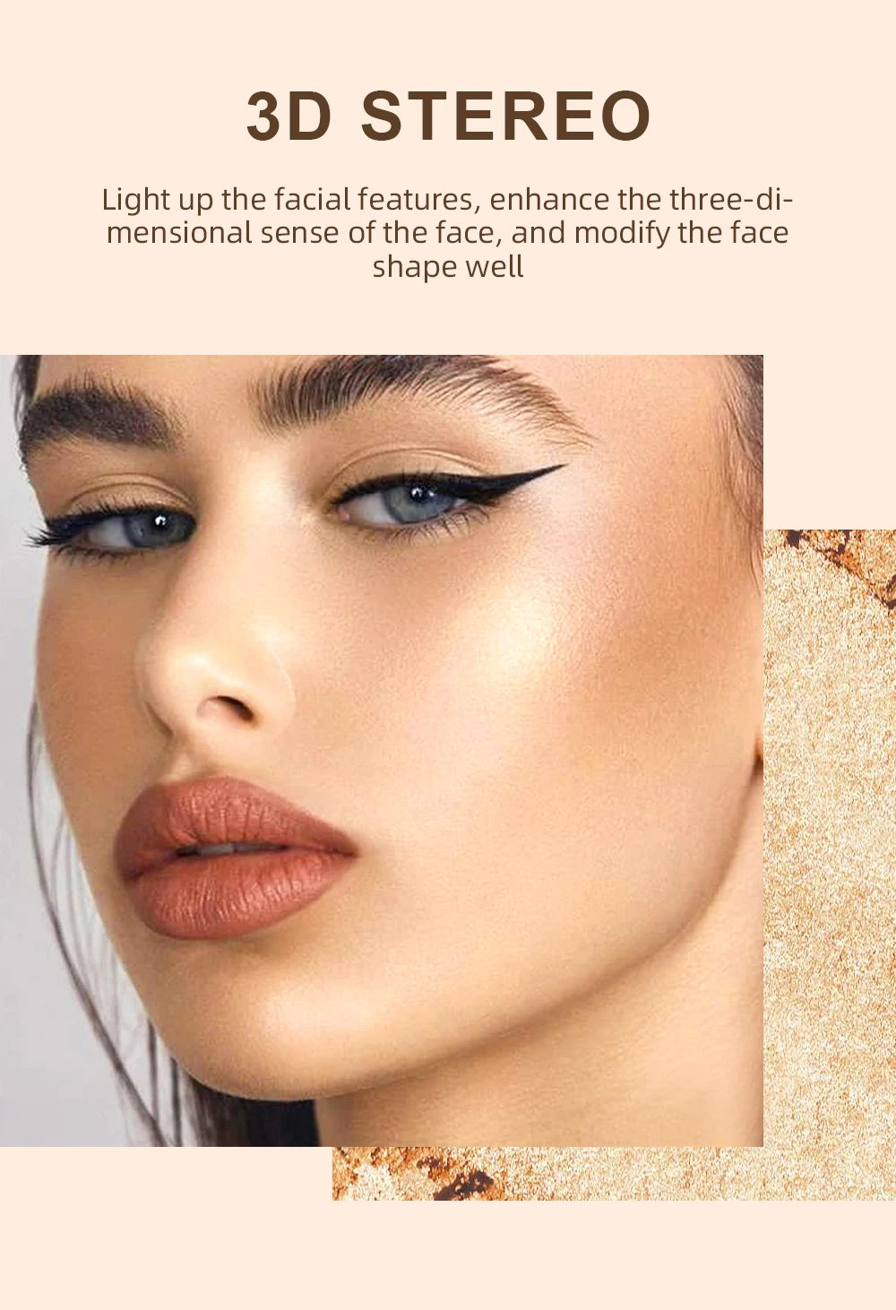 Creamy Face Highlighter and Contour Shimmer Stick - 8