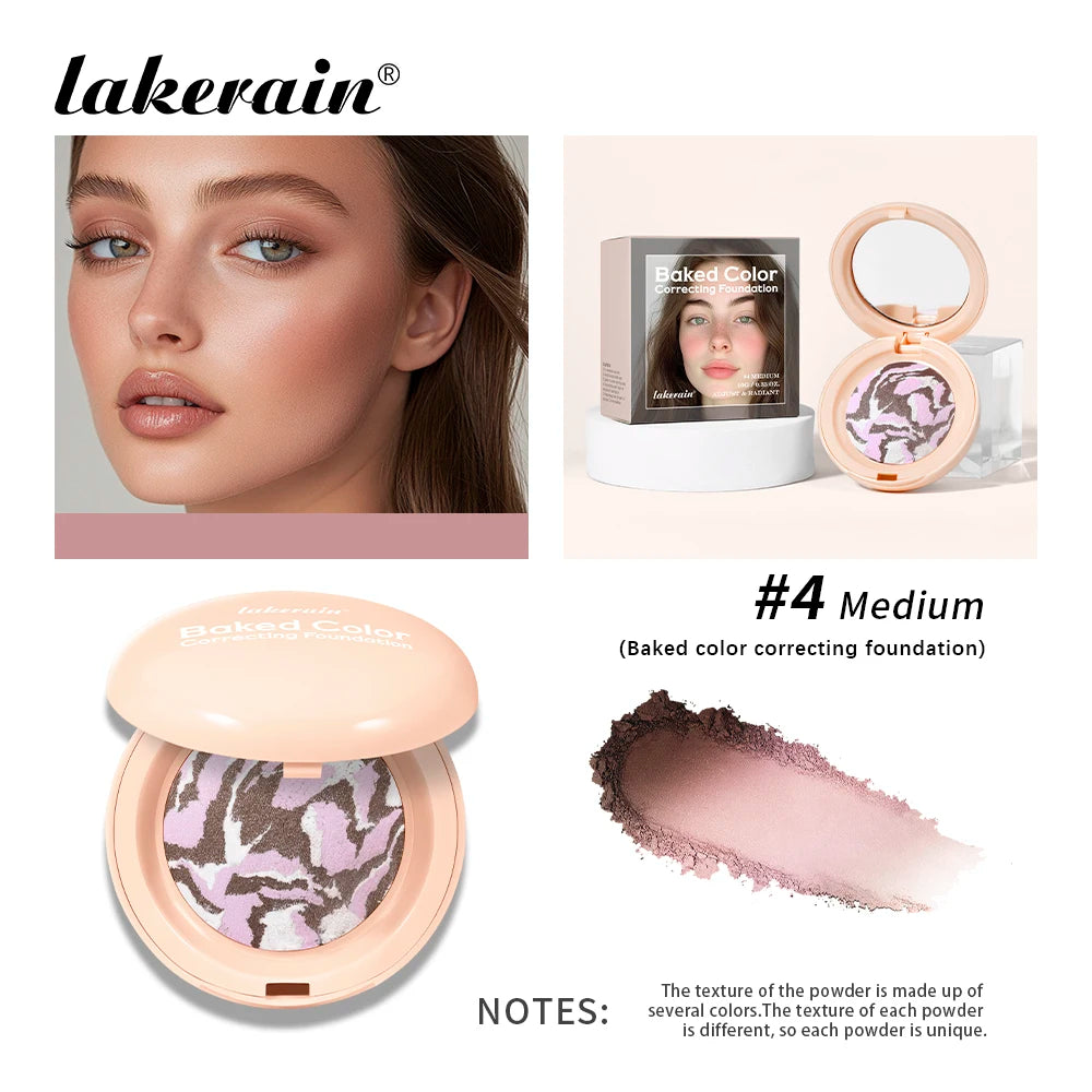 Baked Color Correcting Face Powder Foundation - 21