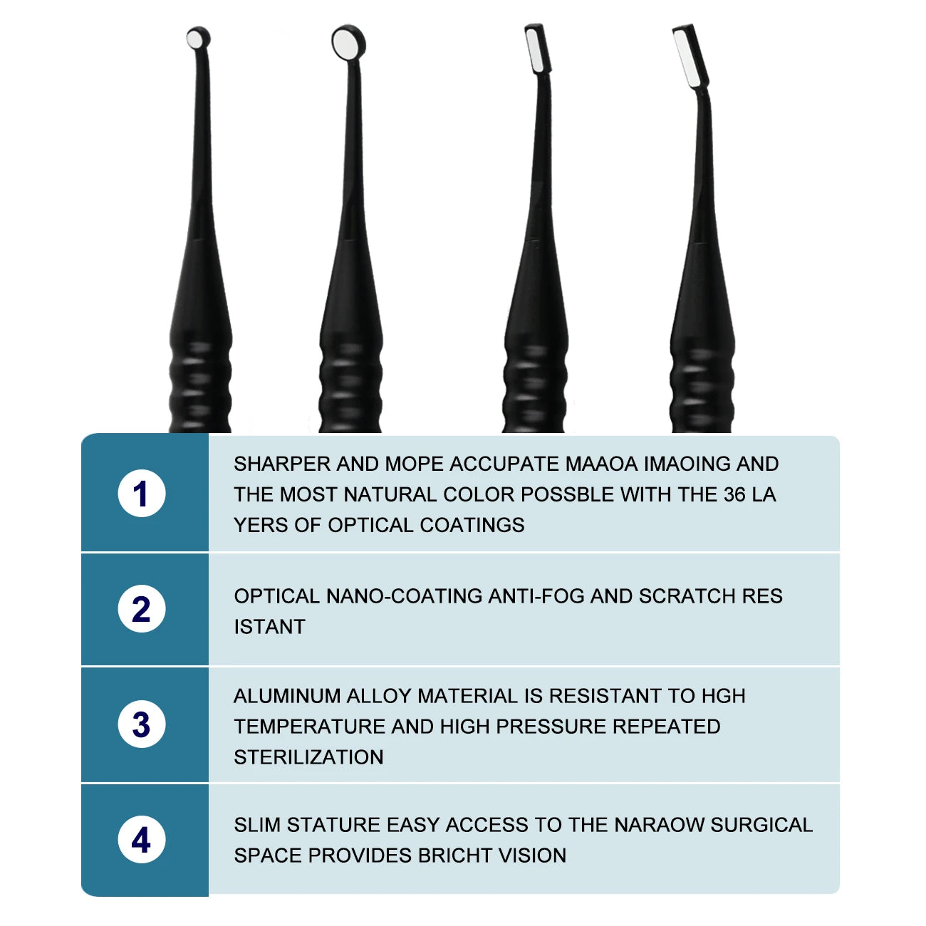 Precision Dental Micro Mouth Mirror for Detailed Oral Inspection - 5