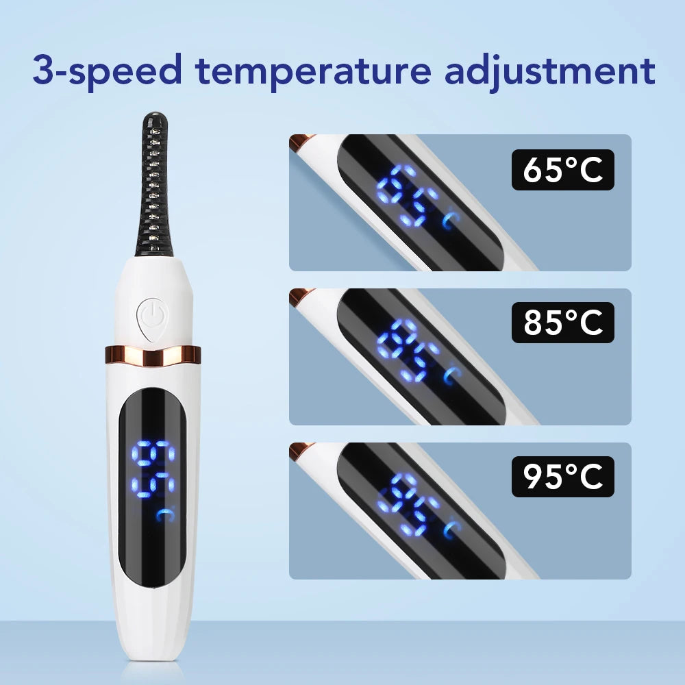 Electric Heated Eyelash Curler for Long-Lasting Natural Lift - 3