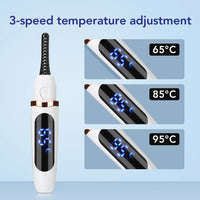 Electric Heated Eyelash Curler for Long-Lasting Natural Lift