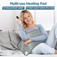 Electric Heating Pad for Back Pain and Muscle Relief