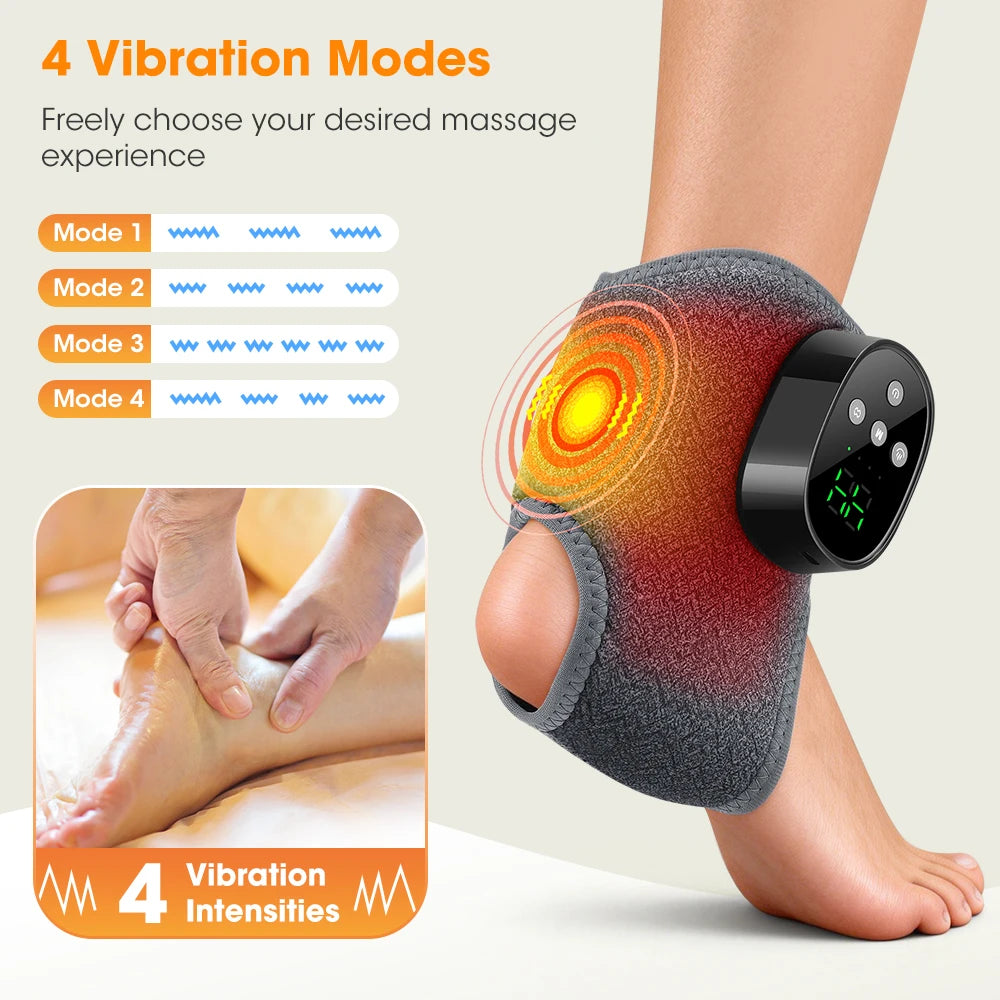 Portable Heated Vibration Leg and Foot Massager - 33