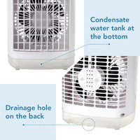 Portable Desktop Air Cooler with Mist and LED Light