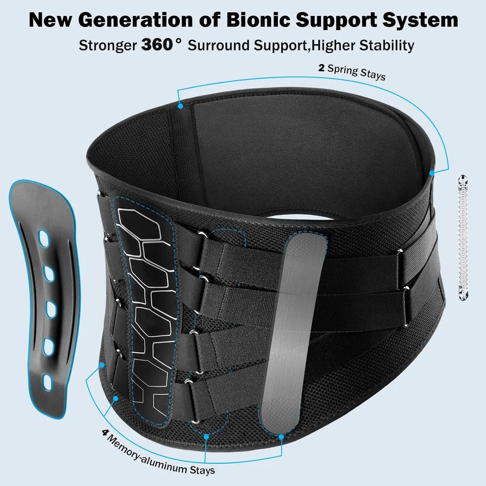 Ergonomic Lumbar Support Brace for Back Pain Relief - 10
