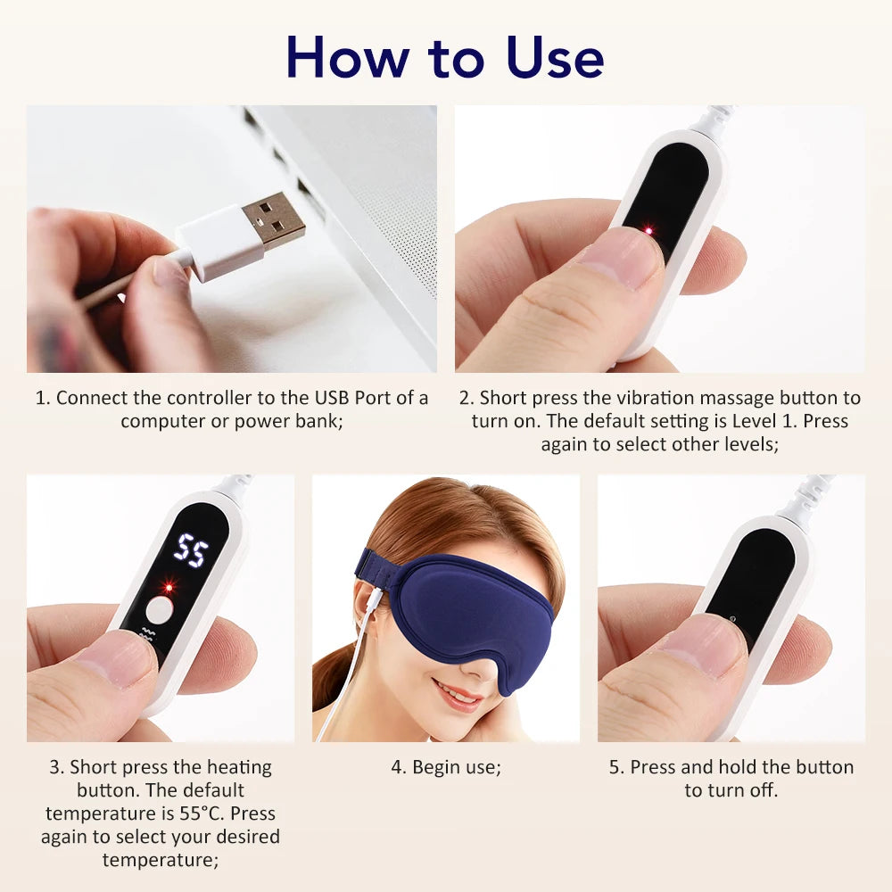 3D Heated Eye Massager for Relief and Sleep - 15