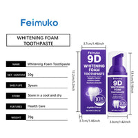 Purple Teeth Whitening Mousse Foam for Deep Stain Removal