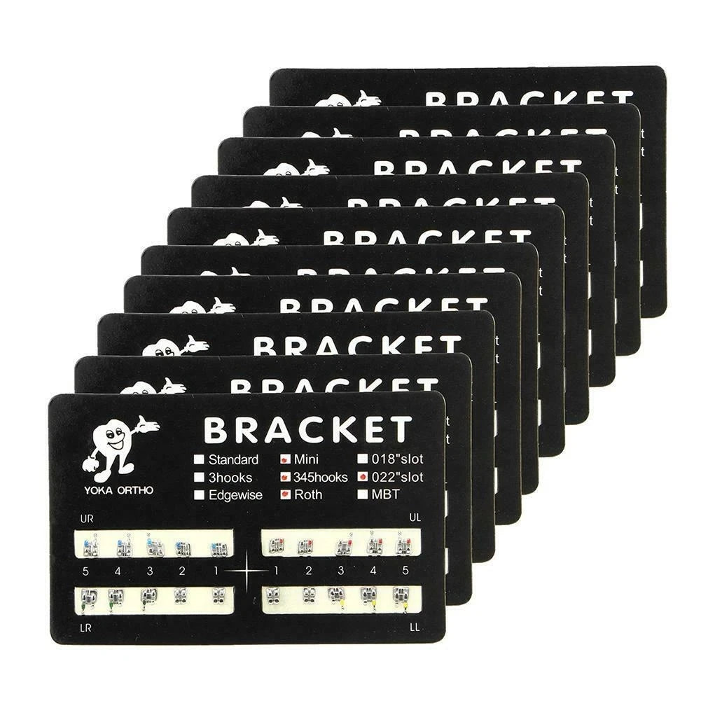 Professional Metal Orthodontic Dental Brackets Set - 18