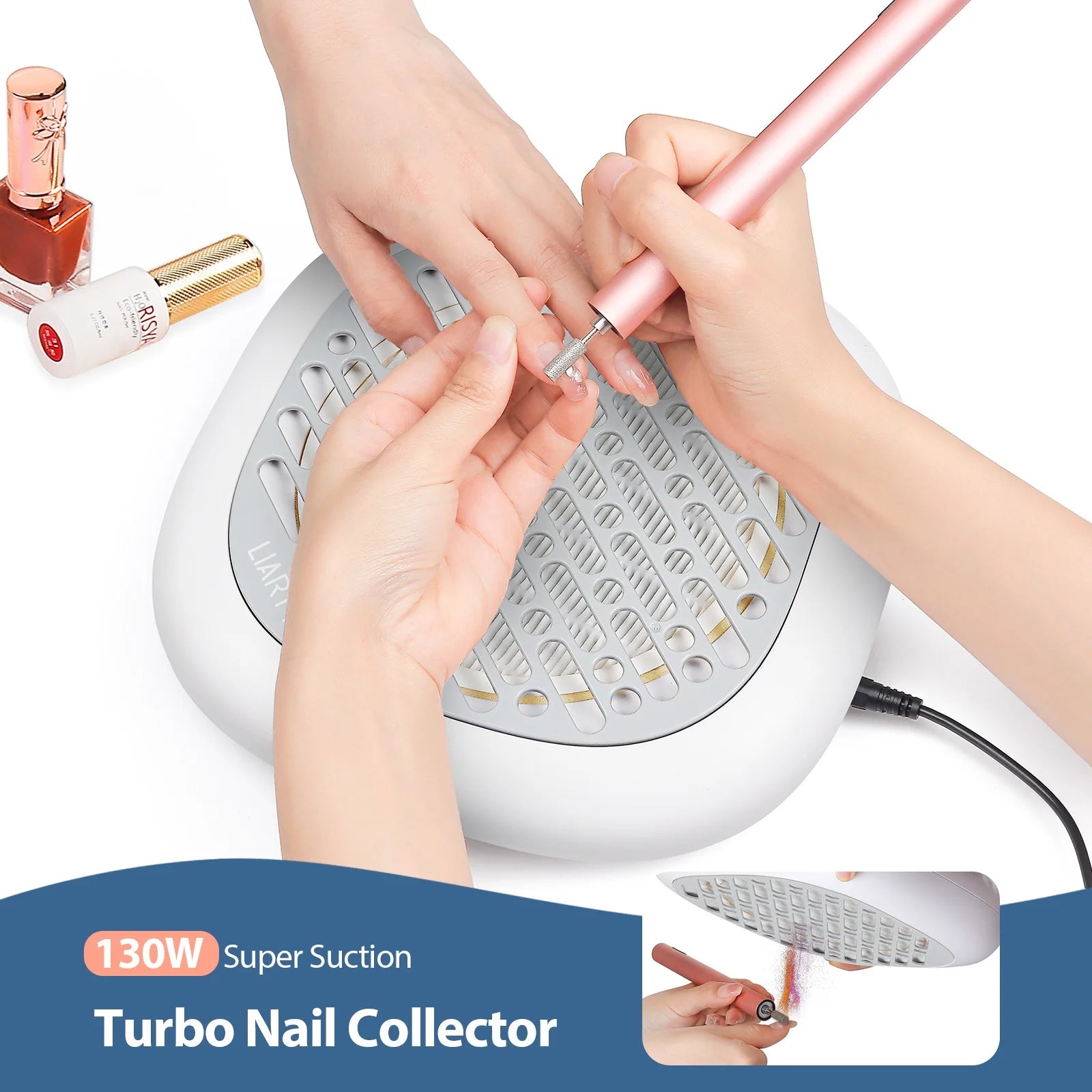 130W High-Power Brushless Nail Dust Collector - 23