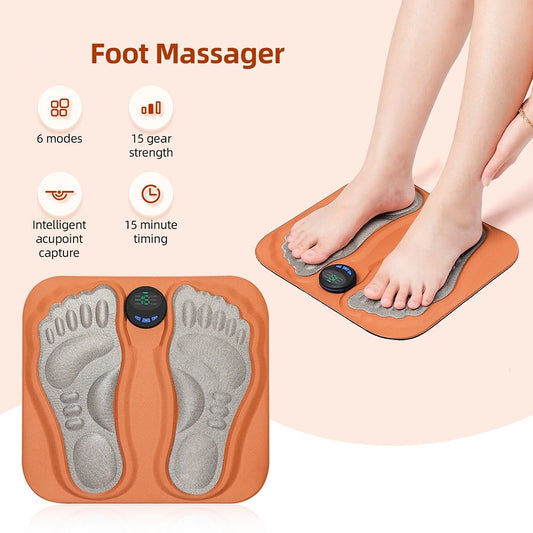 Electric EMS Foot Massage Pad for Circulation and Pain Relief