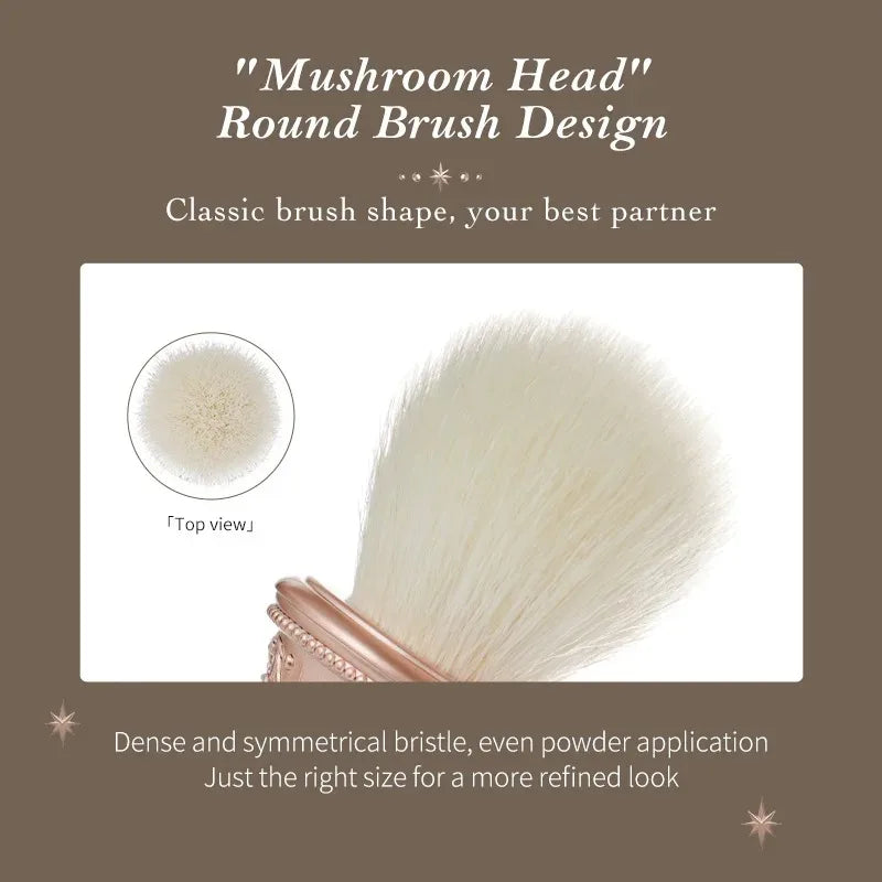 Premium Soft Goat Hair Makeup Brush for Highlighter and Blush - 3