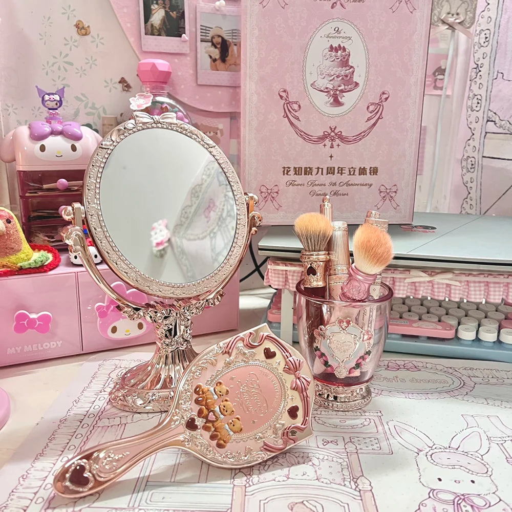 Luxury Vanity Mirror and Makeup Accessory Set - 2
