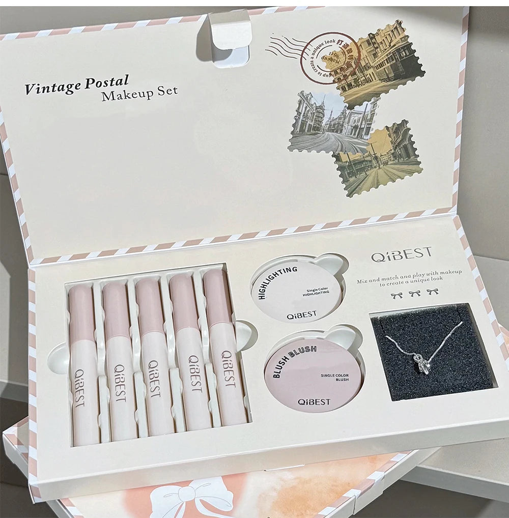 8-Piece Vintage Style Makeup and Jewelry Gift Set - 26