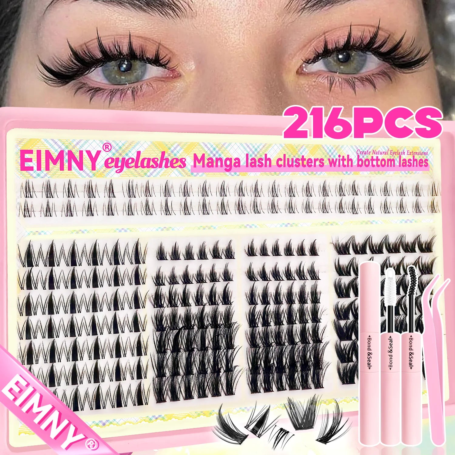 DIY Manga Style Lash Extension Cluster Kit - 14