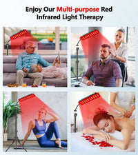 Red Light Therapy Panel with Adjustable Floor Stand