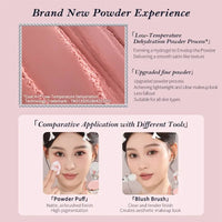 Embossed Matte Pressed Powder Blush for Natural Radiant Glow