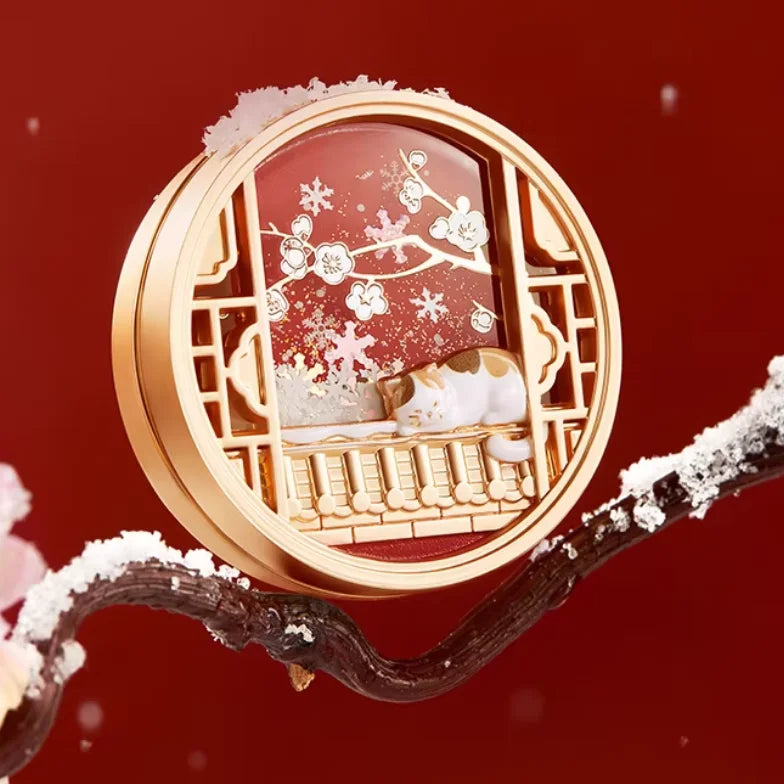 Portable Solid Perfume Balm in Elegant Decorative Tin - 27