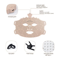 7-Color LED Photon Therapy Silicone Facial Mask