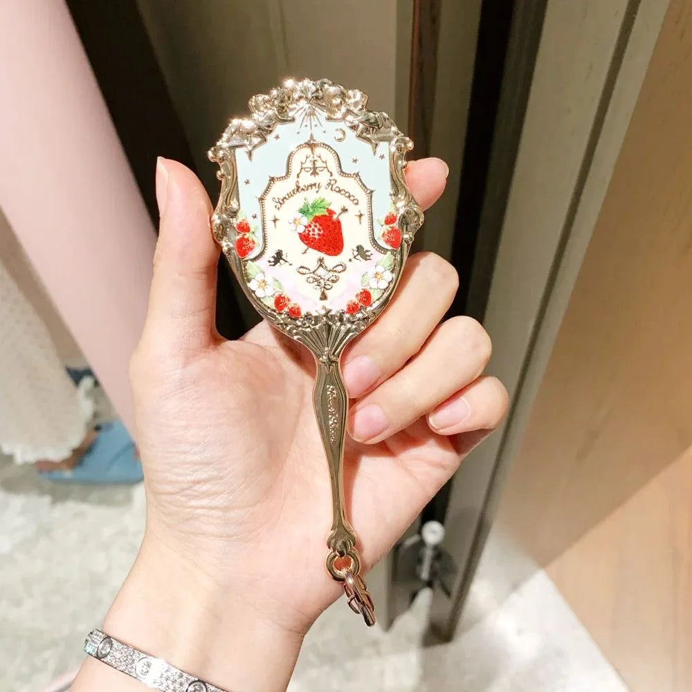 Cute Teddy Bear Handheld Makeup Mirror - 16