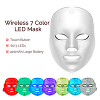 7-Color LED Light Therapy Face Mask for Skin Rejuvenation