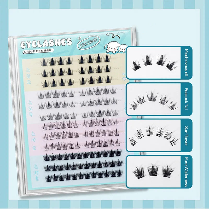 No-Glue DIY Cluster False Eyelashes Book - 2