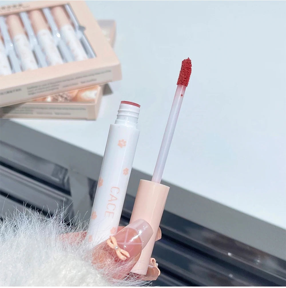 Matte Velvet Lip Clay Set for Long-Lasting Waterproof Wear - 14