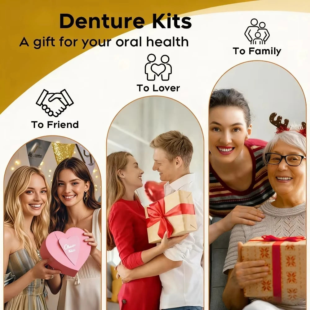 Comfort Fit Silicone Denture Set for Natural Looking Smile - 3