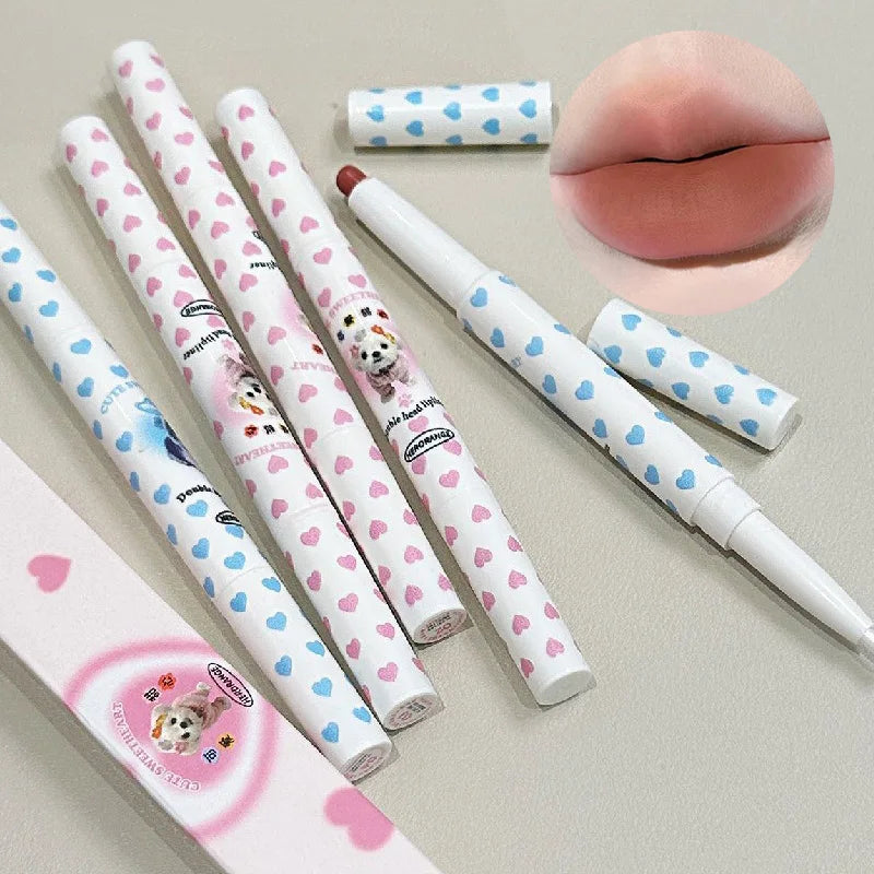 Dual-Ended Precision Lip Liner and Matte Lipstick Pen - 6