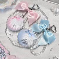 Portable Heart Waffle Makeup Powder & Solid Perfume Keychain
