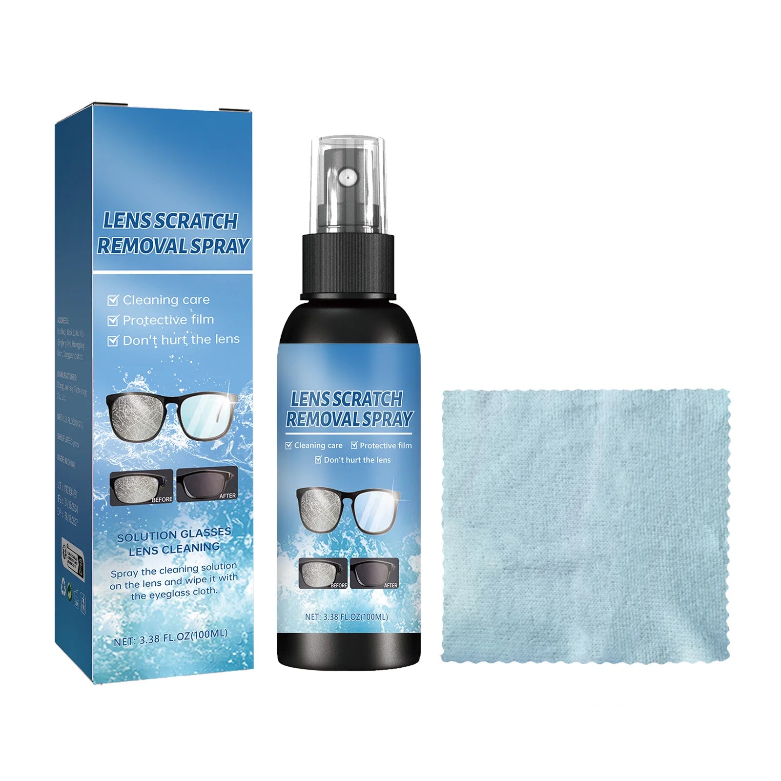 Anti-Scratch Lens Cleaning Spray for Glasses and Optics - 11