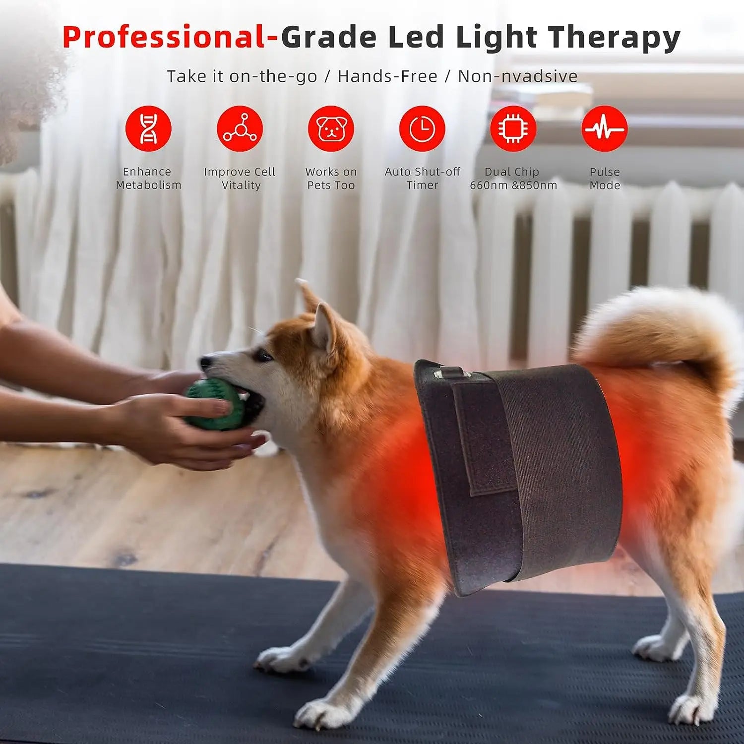 Portable Red & Infrared Light Therapy Recovery Wrap - 10