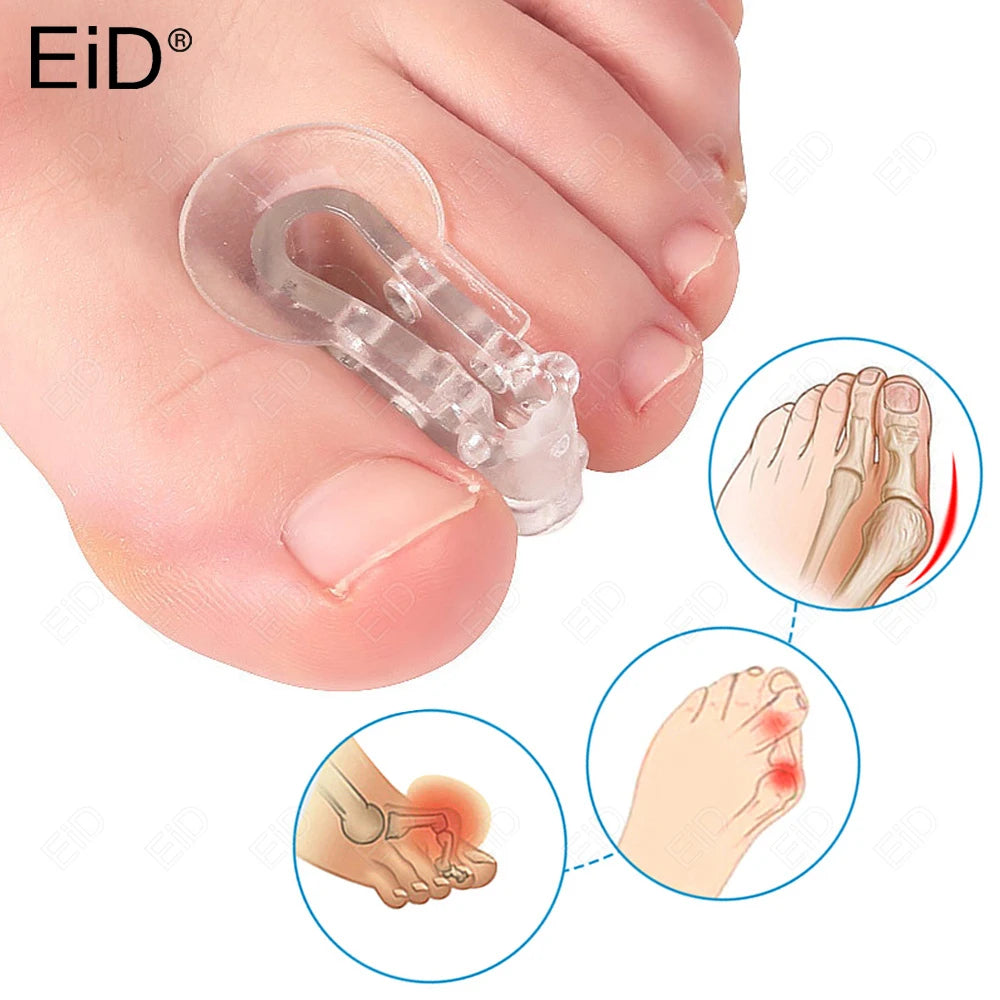 Orthopedic Silicone Bunion Corrector and Toe Straightener - 1