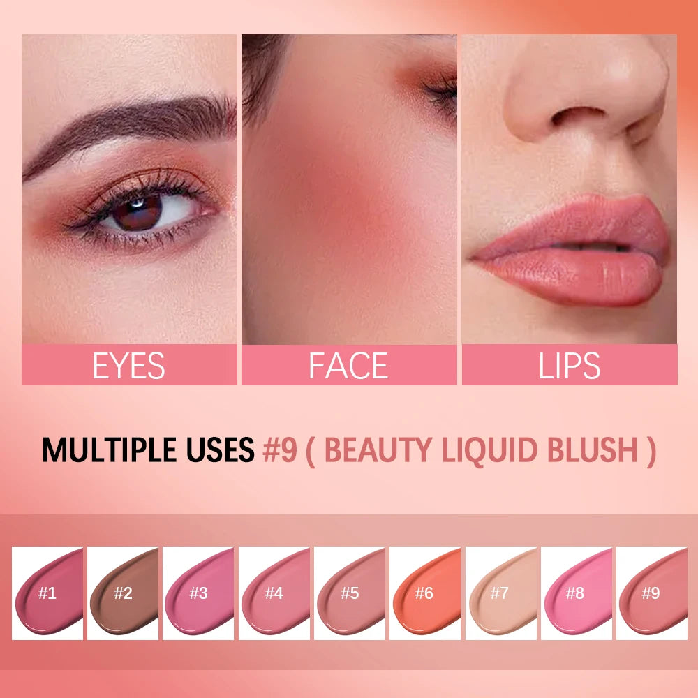 Long-Lasting Waterproof Liquid Cheek Blush - 5
