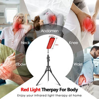 Red Light Therapy Panel with Adjustable Floor Stand