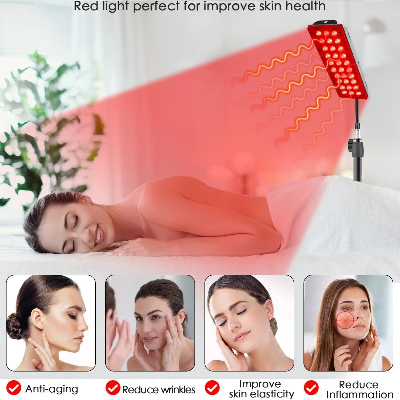 Red Light Therapy Panel with Adjustable Floor Stand - 3
