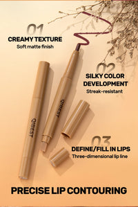2-in-1 Matte Lip Liner and Precision Blending Brush