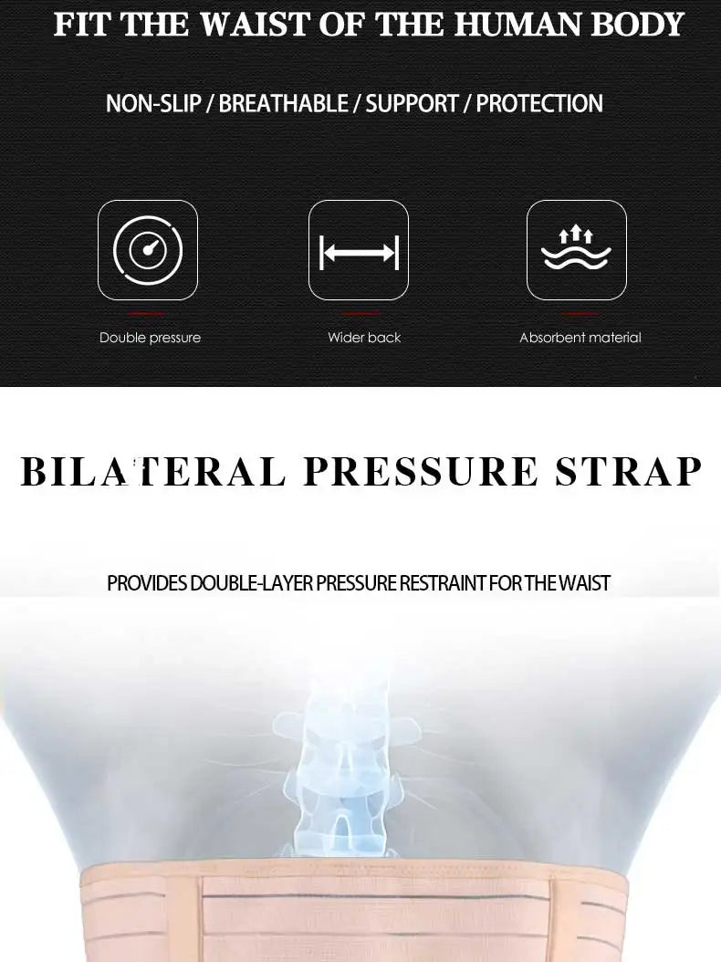 Adjustable Lumbar Support and Waist Slimming Belt - 8