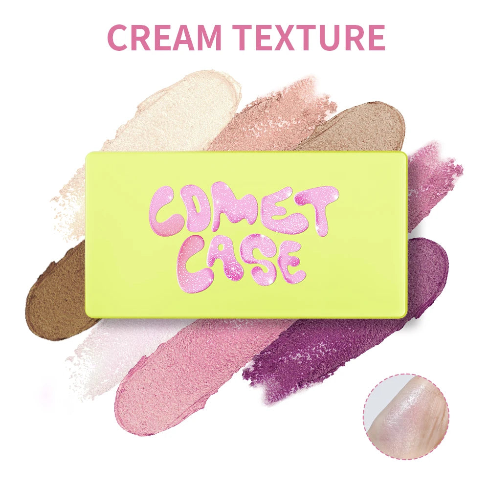 8-Color Cream Highlighter and Contour Palette for Radiant Makeup - 5