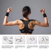 Adjustable Back Posture Corrector for Spine and Shoulder Alignment