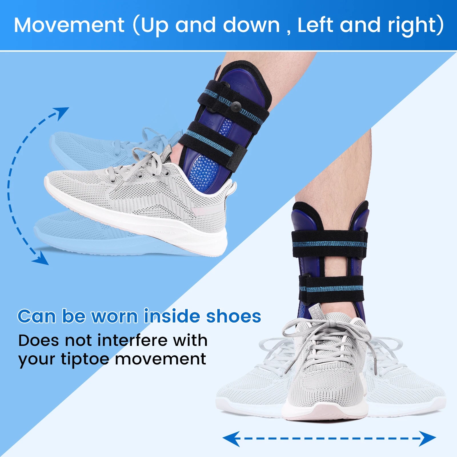 Adjustable Stirrup Ankle Brace for Sprains and Recovery - 5