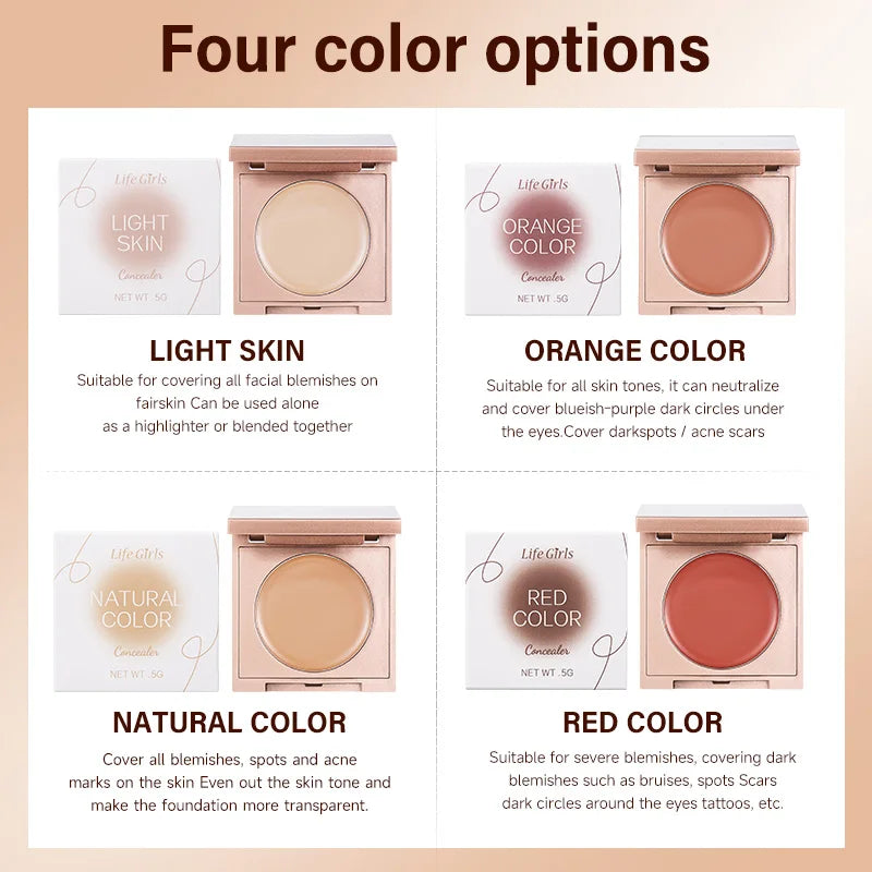 Full Coverage Cream Concealer Palette - 6