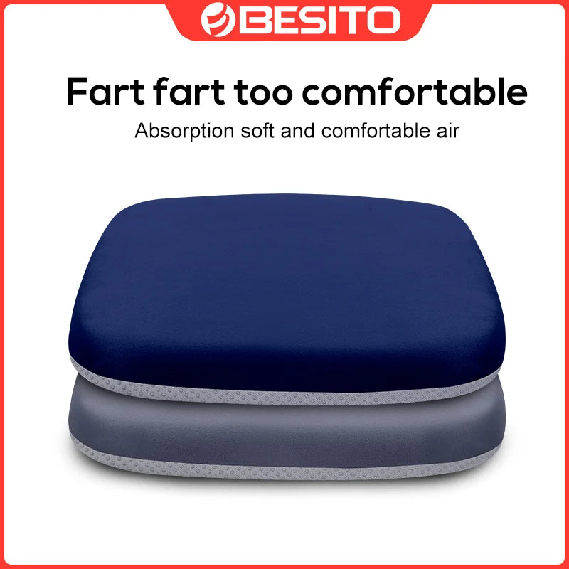 Ergonomic Memory Foam Seat Cushion for Office and Car