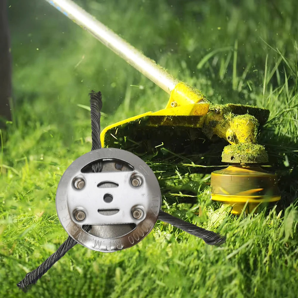 Steel Wire Weed Trimmer Head for Garden Maintenance - 9