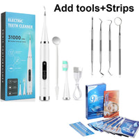 Electric Ultrasonic Teeth Cleaner and Plaque Remover