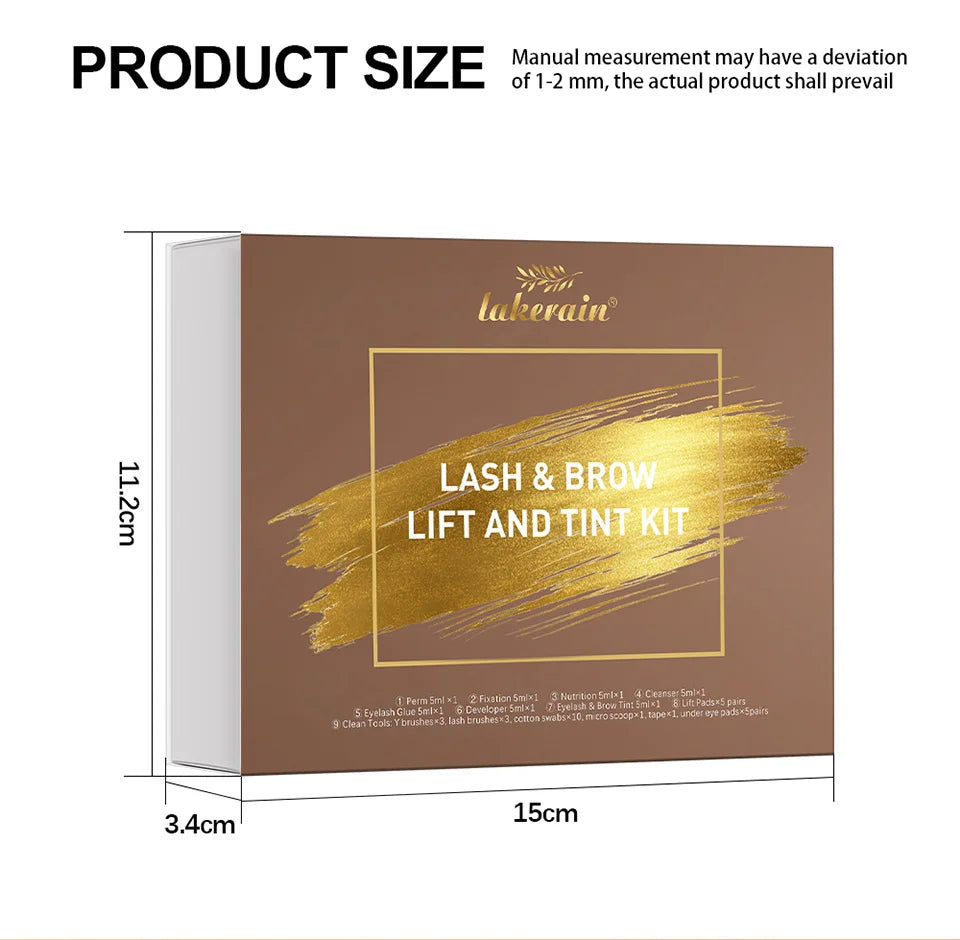 Professional Eyelash Lift and Eyebrow Tinting Kit - 15