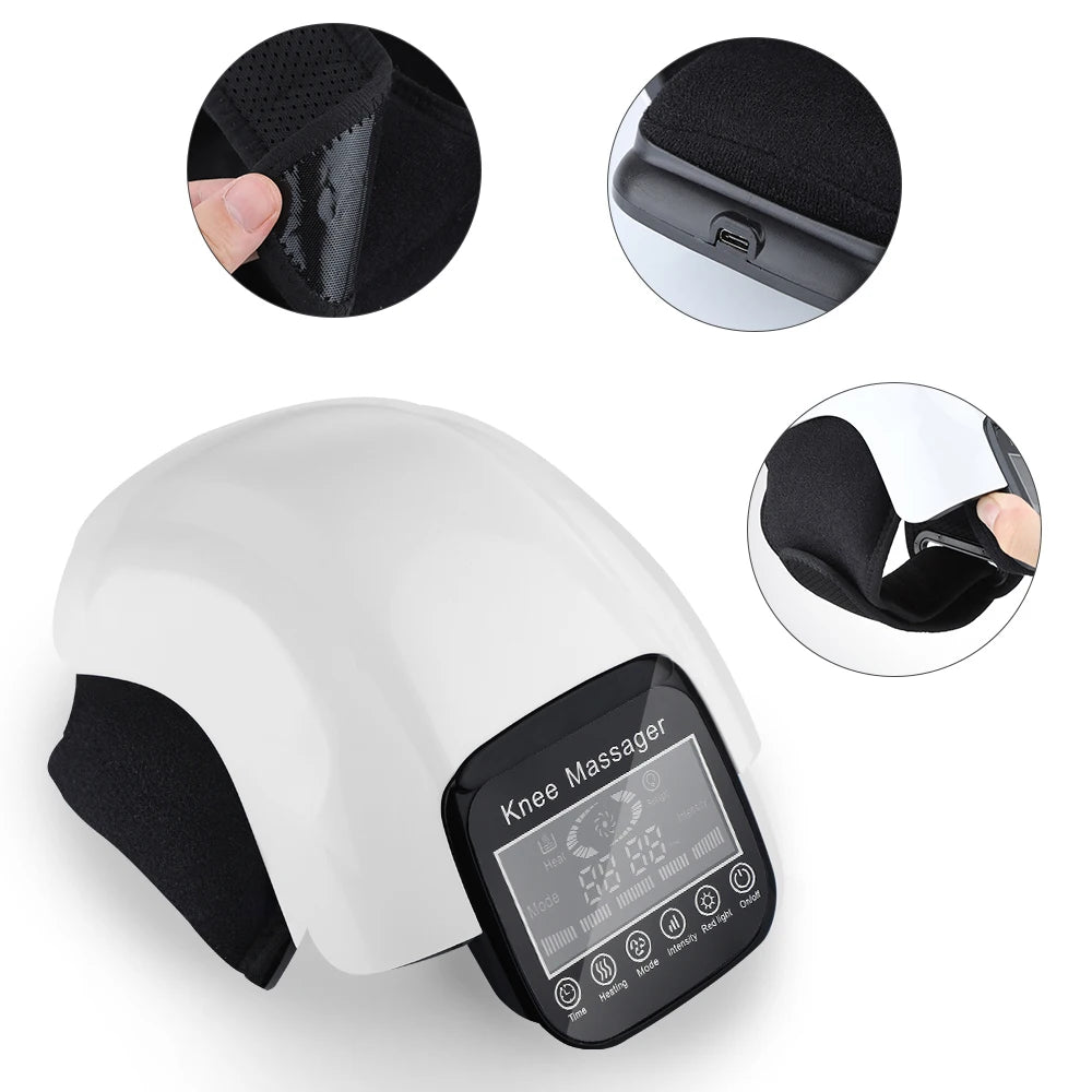Wireless Heated Knee Massager with Vibration Therapy - 13